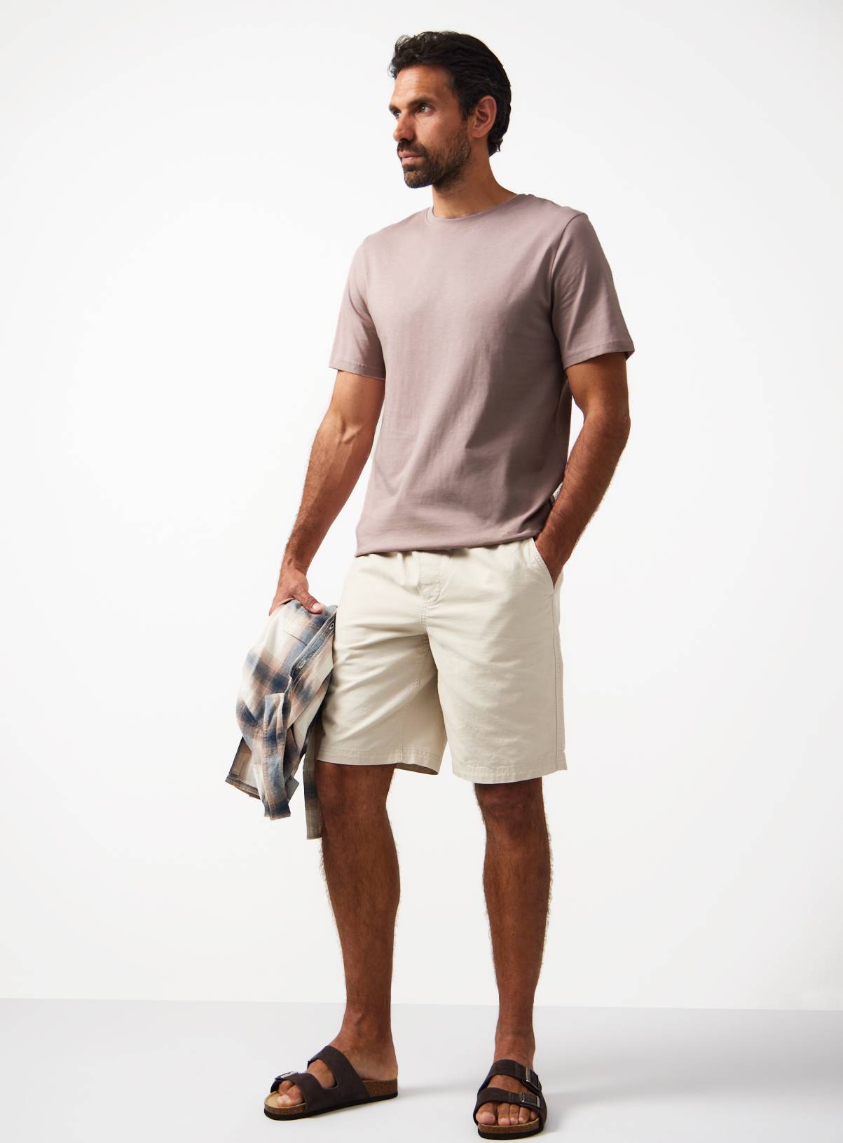 Light Pink Pure Cotton Regular Fit T-Shirt L - Image 2